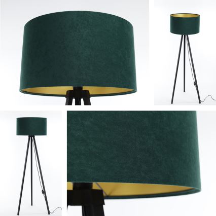 Stehlampe STANDART 1xE27/60W/230V grün/wenge