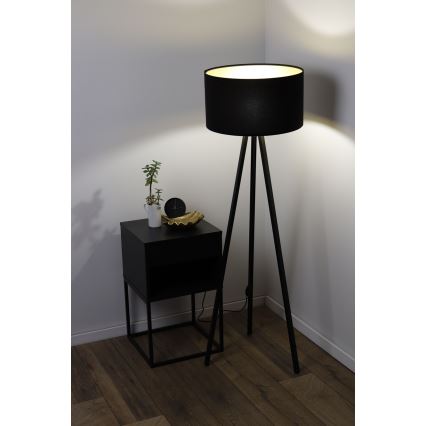 Stehlampe STANDART 1xE27/60W/230V schwarz/wenge