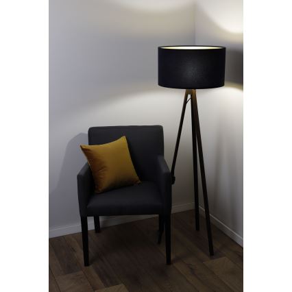 Stehlampe STANDART 1xE27/60W/230V schwarz/wenge