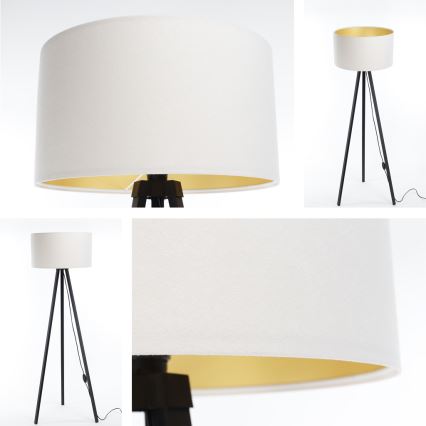 Stehlampe STANDART 1xE27/60W/230V weiß/wenge