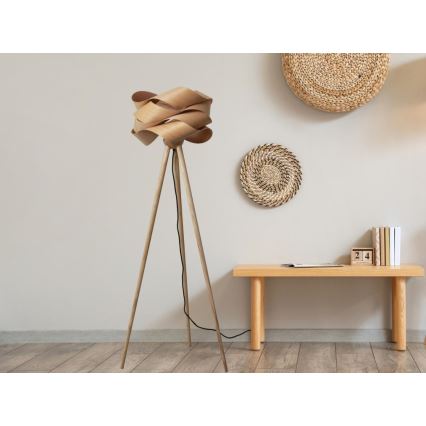 Stehleuchte 1xE27/60W/230V Massivholz/Furnier/Esche