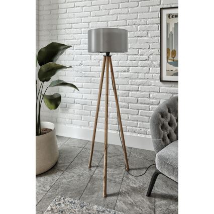Stehleuchte AYD 1xE27/40W/230V braun/grau