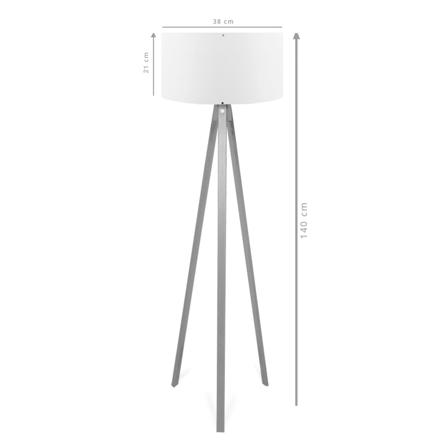 Stehleuchte AYD 1xE27/40W/230V braun/grau