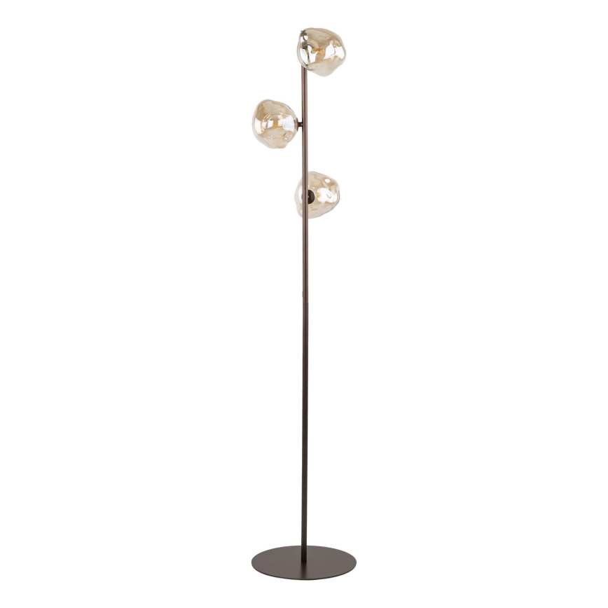 Stehleuchte LAVA 3xG9/8W/230V bronzefarben/rauchbeige