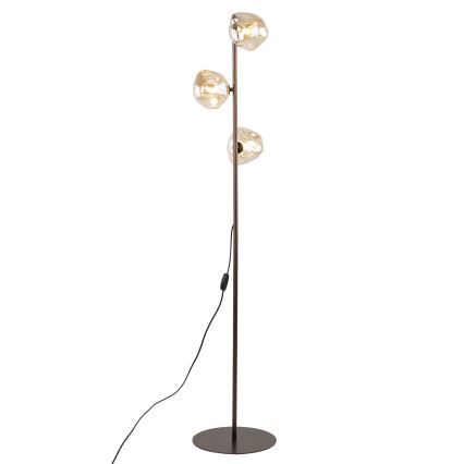 Stehleuchte LAVA 3xG9/8W/230V bronzefarben/rauchbeige
