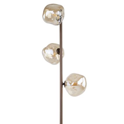 Stehleuchte LAVA 3xG9/8W/230V bronzefarben/rauchbeige