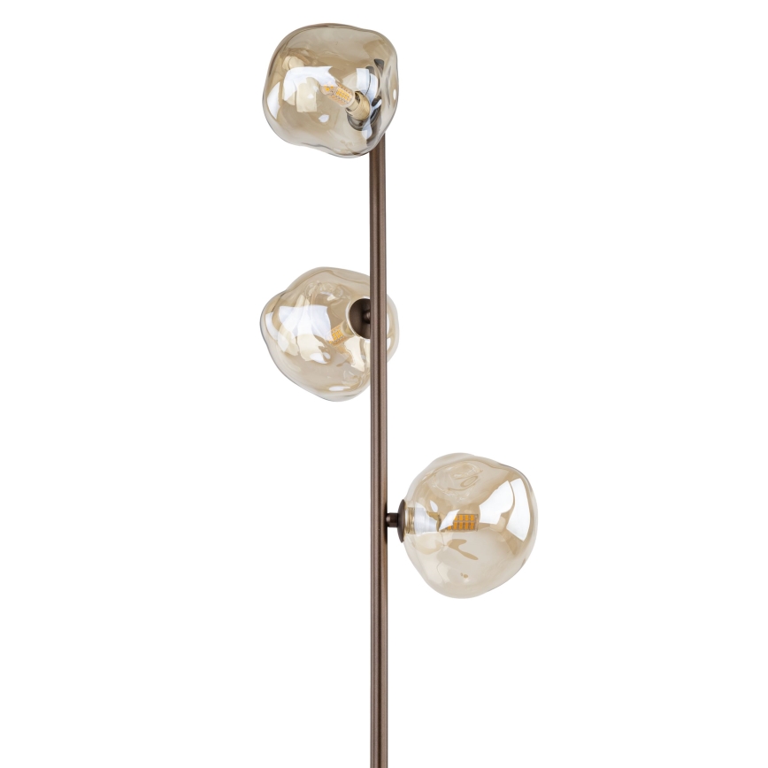 Stehleuchte LAVA 3xG9/8W/230V bronzefarben/rauchbeige