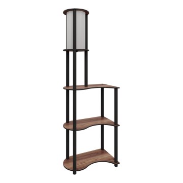 Stehleuchte mit Ablagen 1xE27/40W/230V 140 cm schwarz/braun