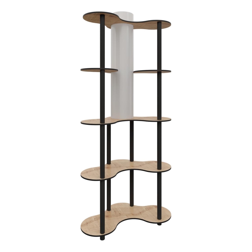 Stehleuchte mit Ablagen 1xE27/40W/230V 150 cm schwarz/beige