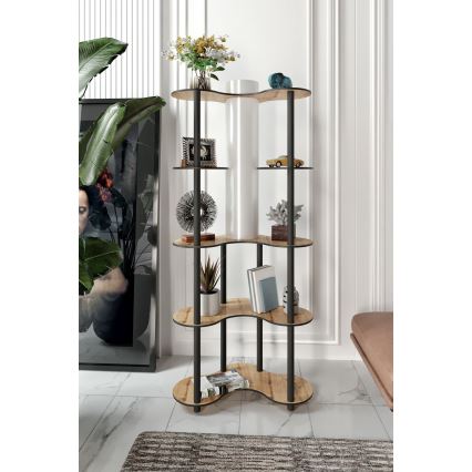 Stehleuchte mit Ablagen 1xE27/40W/230V 150 cm schwarz/beige