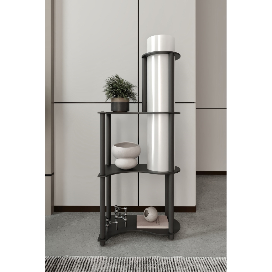 Stehleuchte mit Regalen NOTO 1xE27/40W/230V Schwarz