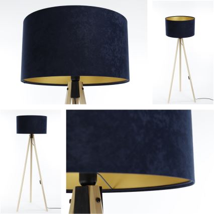 Stehleuchte STANDART 1xE27/60W/230V blau/beige