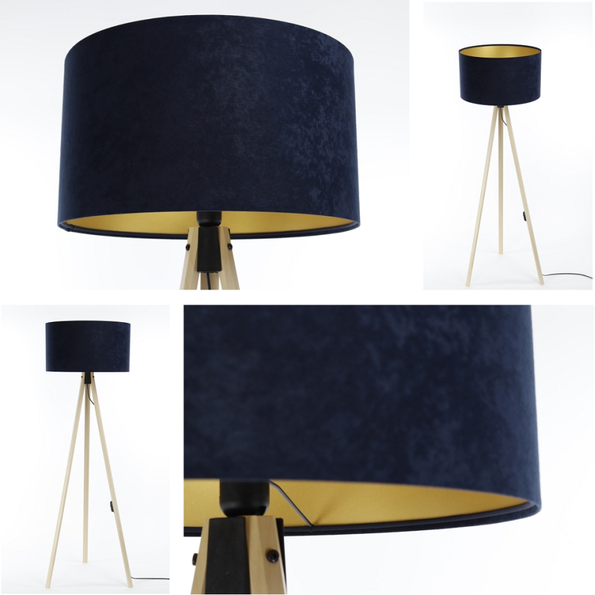 Stehleuchte STANDART 1xE27/60W/230V blau/beige