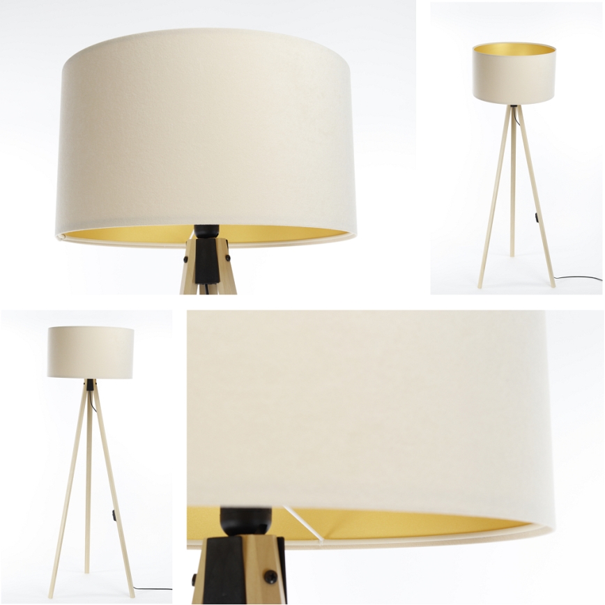 Stehleuchte STANDART 1xE27/60W/230V cremefarben/beige