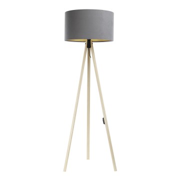 Stehleuchte STANDART 1xE27/60W/230V grau/beige