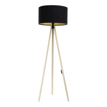 Stehleuchte STANDART 1xE27/60W/230V schwarz/beige
