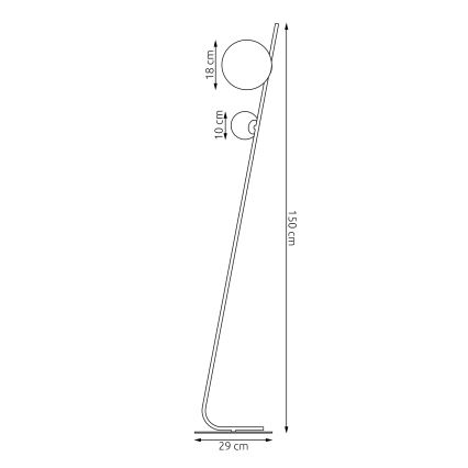 Stehleuchte TATU 2xG9/8W/230V weiß