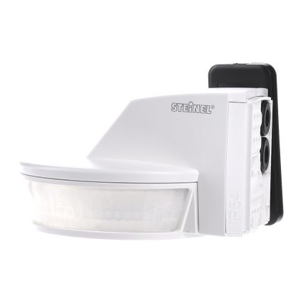 STEINEL 034955 - Bewegungssensor für den Außenbereich SenslQ S weiß IP54 + Fernbedienung