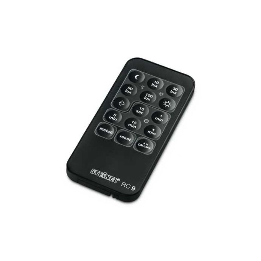 STEINEL 034979 - Bewegungssensor für den Außenbereich SenslQ S schwarz IP54 + Fernbedienung