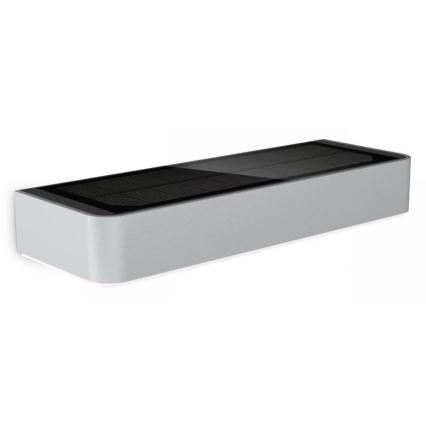 Steinel 052652 - LED-Solarleuchte mit Sensor XSolar SOL-O LED/1,5W 2x2000mAh IP44 silber