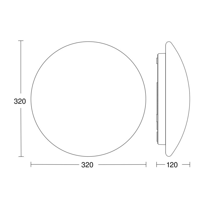 Steinel 056087-LED Badezimmer-Deckenleuchte RSPROP2 LED/15,5W/230V 4000K IP54