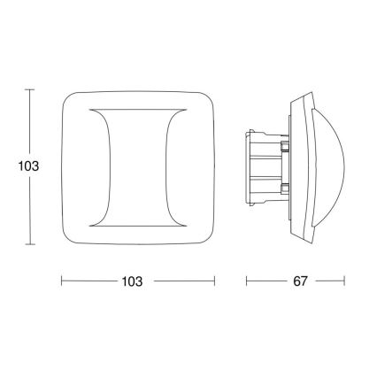 Steinel 058029 – Präsenzmelder Hallway DALI-2 APC weiß