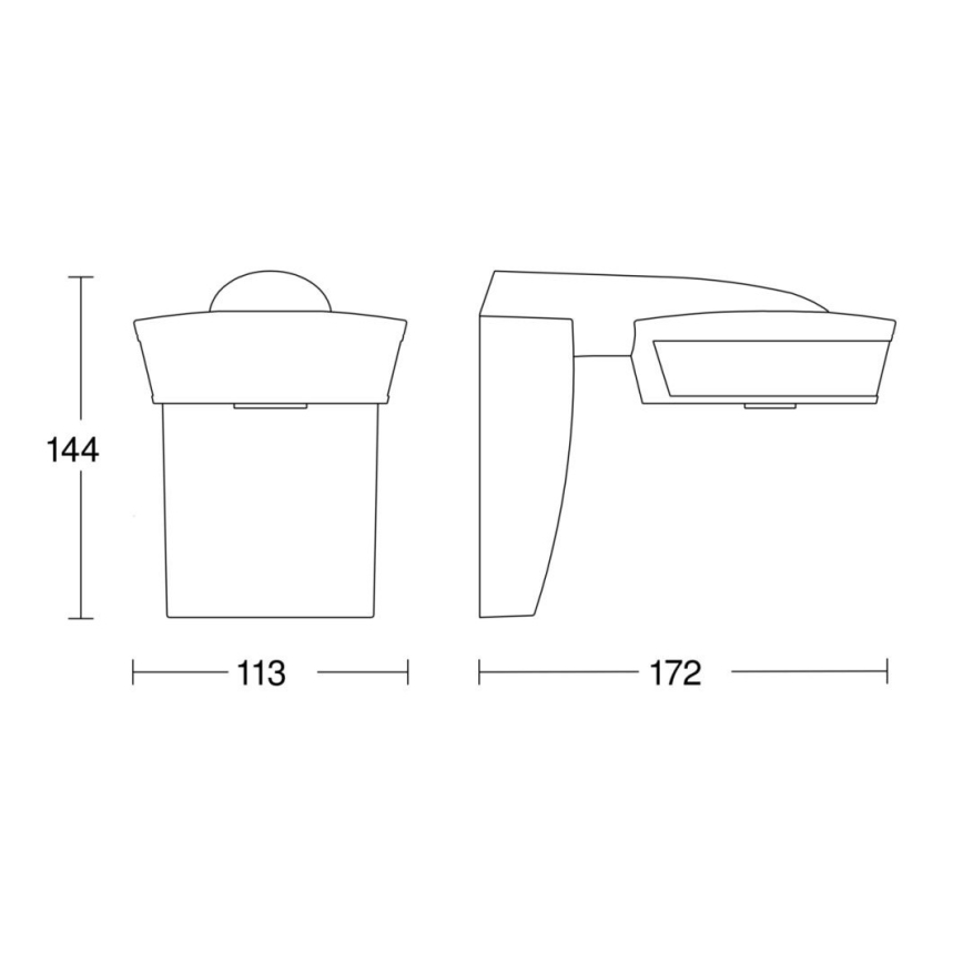Steinel 059538 - Bewegungsmelder SensIQ IP54 schwarz + Fernbedienung