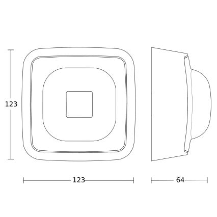 Steinel 064402 - Präsenzmelder IR QUATTRO HD-2 BT-IPD