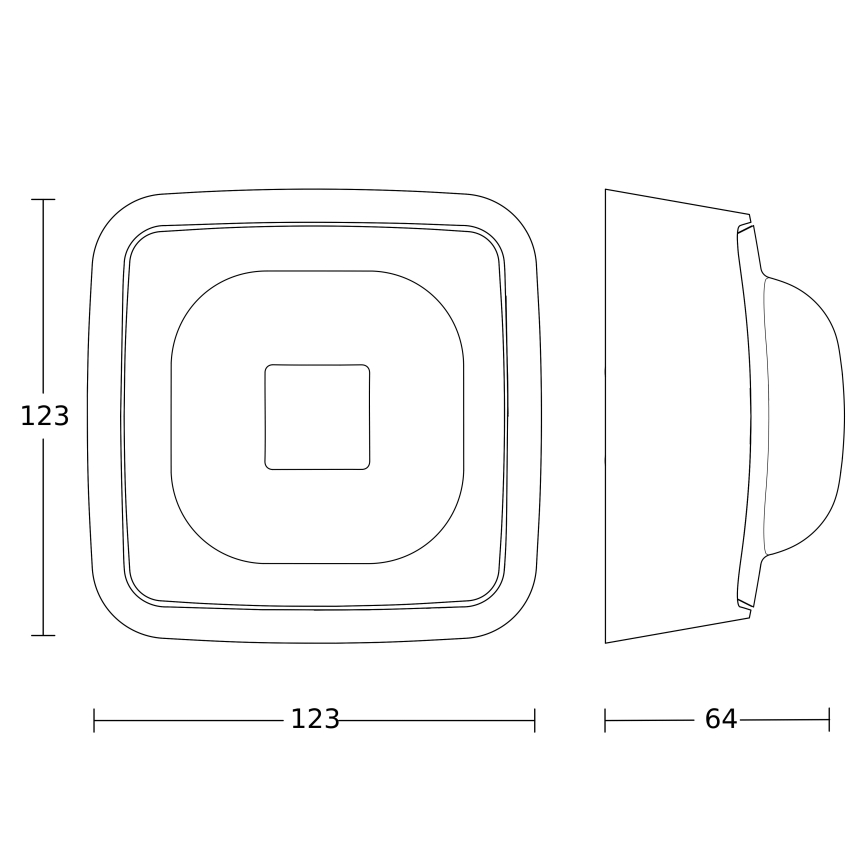 Steinel 064402 - Präsenzmelder IR QUATTRO HD-2 BT-IPD