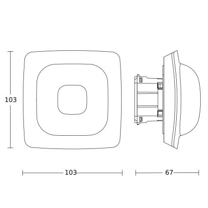Steinel 064846 - Präsenzmelder IR QUATTRO HD-2 KNX V3.5