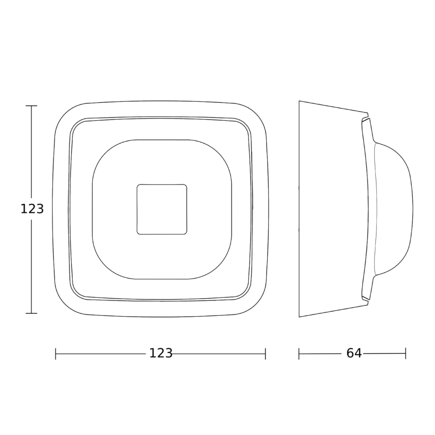 Steinel 064853 - Präsenzmelder IR QUATTRO HD-2 KNX V3.5