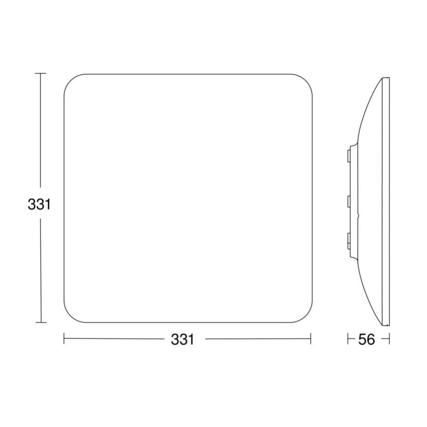 Steinel 067526 - Dimmbare LED-Deckenleuchte mit Sensor RS PRO S30 Q SC LED/26W/230V 3000K
