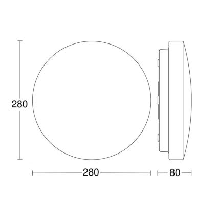 Steinel 069674 - LED-Deckenleuchte für Badezimmer mit Sensor RSPRO P1 LED/9,4W/230V 4000K IP54