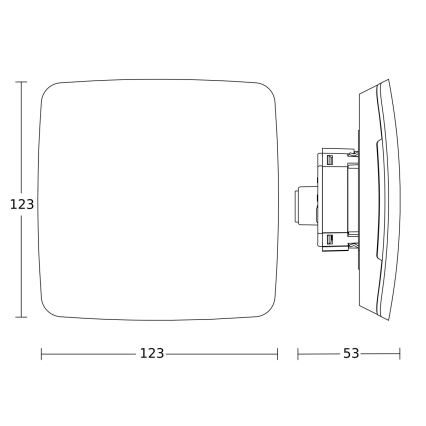 Steinel 081867 - Multisensor True Presence eingebaut V2 IP UP WS weiß