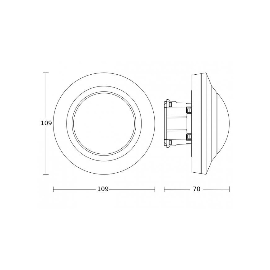 Steinel 087999 - Bewegungssensor mit Präsenzsensor PD-8 ECO KNX 360° weiß