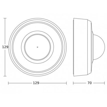 Steinel 088002 - Außen-Bewegungsmelder mit Präsenzsensor PD-24 ECO KNX 360° IP54 schwarz