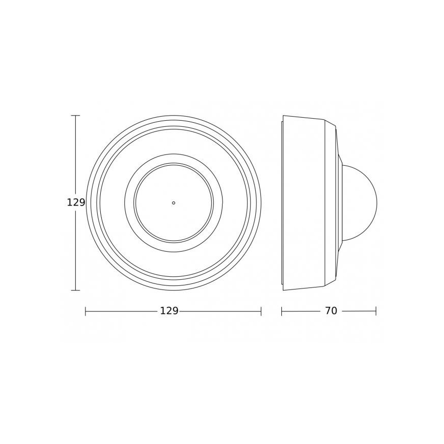 Steinel 088002 - Außen-Bewegungsmelder mit Präsenzsensor PD-24 ECO KNX 360° IP54 schwarz