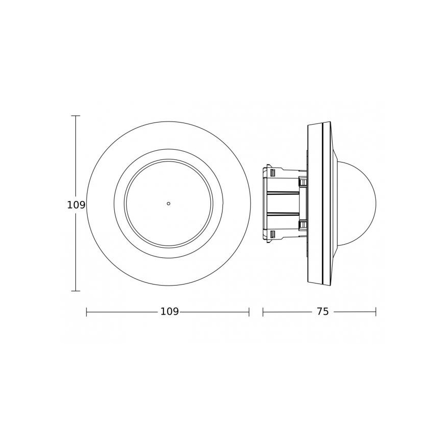 Steinel 088279 - Bewegungssensor mit Präsenzsensor PD-24 ECO DALI-2 360° weiß