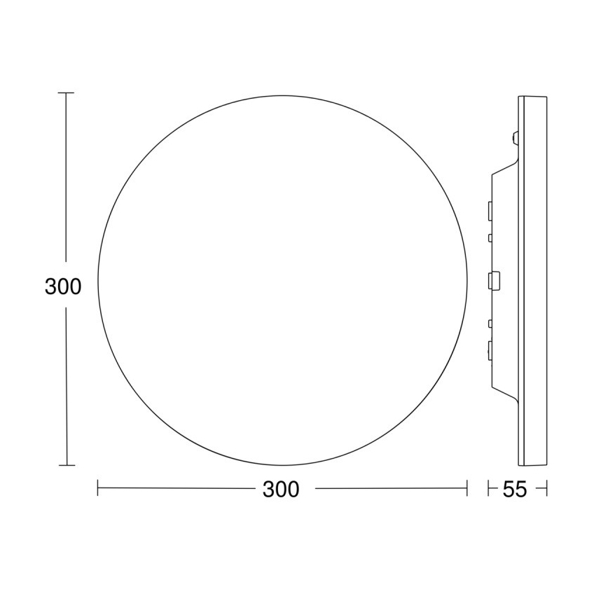Steinel 067816 - LED Dimmbare Deckenleuchte mit Sensor RS PRO R10 BASIC SC LED/8,5W/230V 3000K IP40
