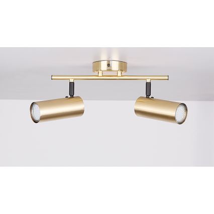 Strahler COLLY 2xGU10/15W/230V golden