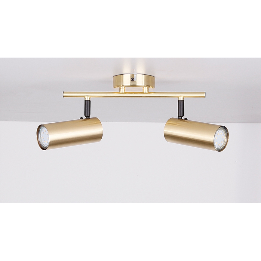 Strahler COLLY 2xGU10/15W/230V golden