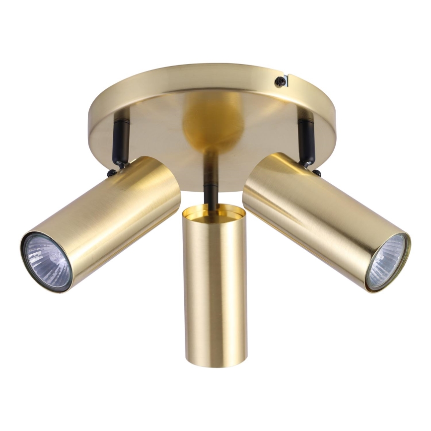 Strahler COLLY 3xGU10/15W/230V golden
