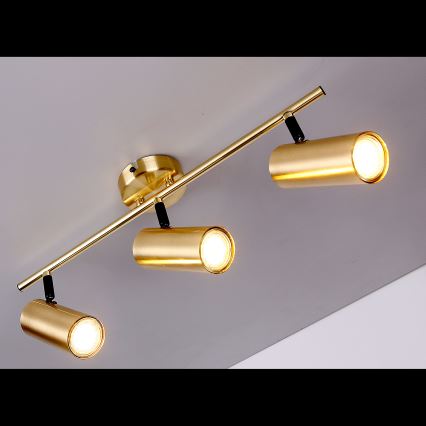 Strahler COLLY 3xGU10/15W/230V golden