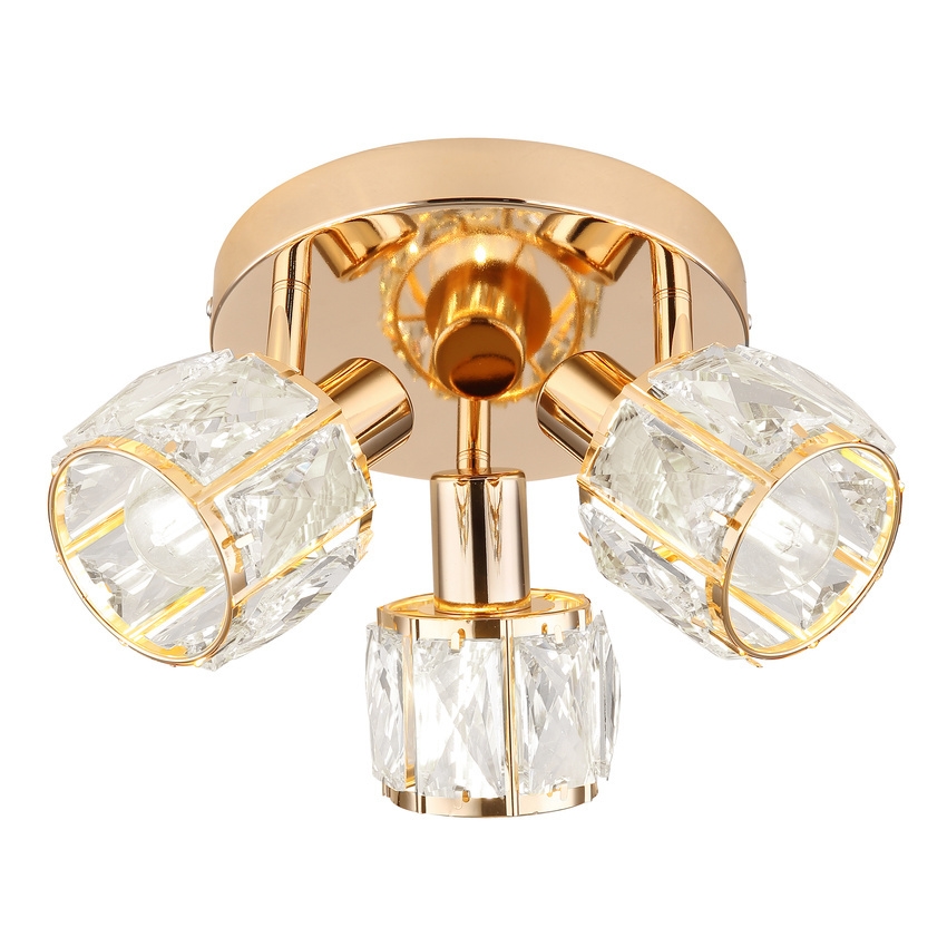 Strahler DUBAI 3xE14/40W/230V d 36 cm Roségold