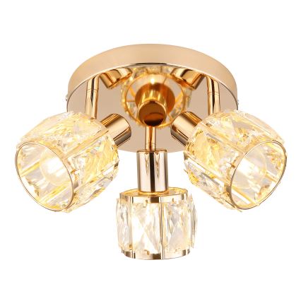Strahler DUBAI 3xE14/40W/230V d 36 cm Roségold
