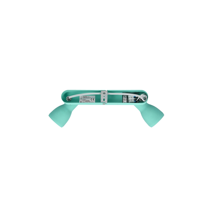 Strahler PICARDO 2xE14/40W/230V türkisfarben