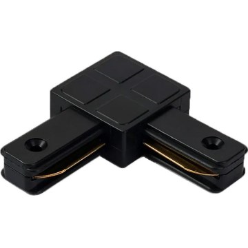 Stromschienenadapter für Leuchten, einphasig (Typ L), schwarz