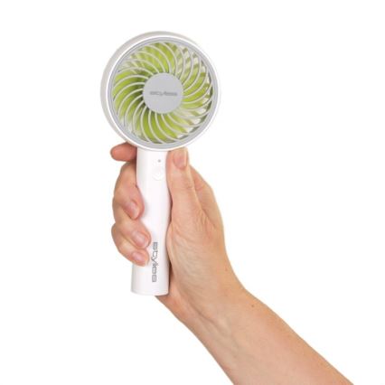 Stylies - Wiederaufladbarer Handventilator LACERTA 4W/5V 2500 mAh weiß