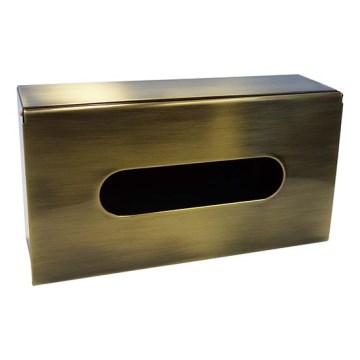 Taschentuchspender 25x13 cm bronzefarben