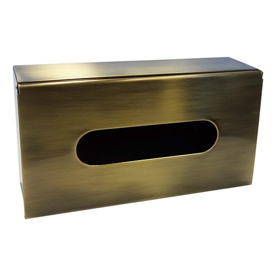 Taschentuchspender 25x13 cm bronzefarben